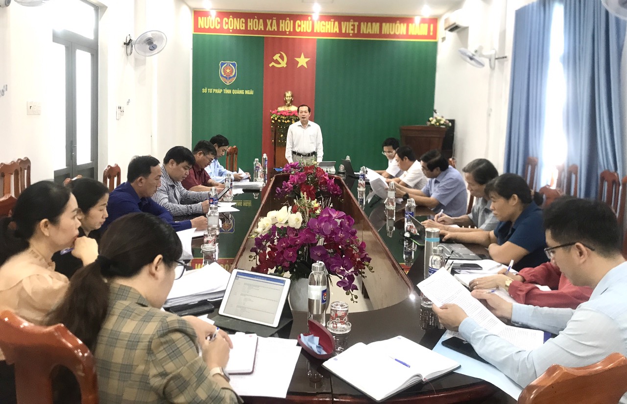 Sở Tư pháp tổ chức họp Hội đồng tư vấn thẩm định dự thảo Nghị quyết của HĐND tỉnh