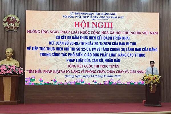 Tổ chức Hội nghị Hưởng ứng Ngày Pháp luật Việt Nam năm 2025