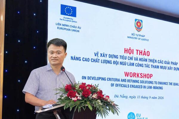Sở Tư pháp Quảng Ngãi tham dự Hội thảo về nâng cao chất lượng đội ngũ làm công tác xây dựng pháp luật