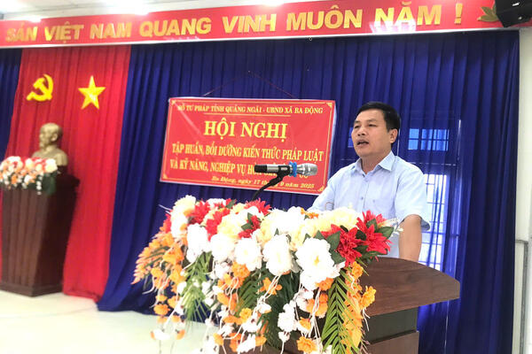 Sở Tư pháp tổ chức các lớp tập huấn, bồi dưỡng kiến thức pháp luật  và kỹ năng, nghiệp vụ hòa giải ở cơ sở